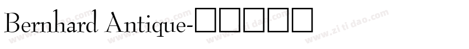 Bernhard Antique字体转换